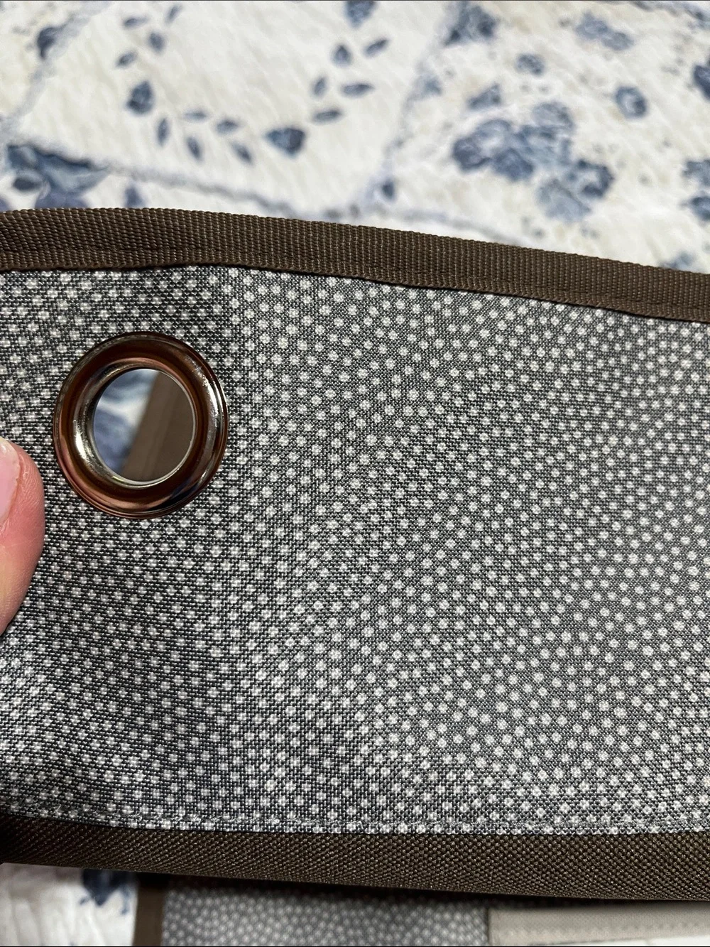thirty-one Brown and Gray Wall Hanging Organizer with Clear ID Windows